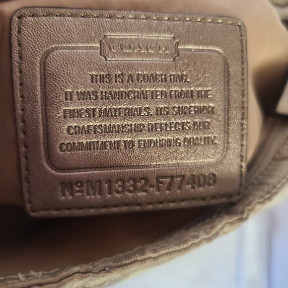 Coach Signature Getaway Nylon File Crossbody Shoulder Bag, potentially model F77 - Picture 2 of 6